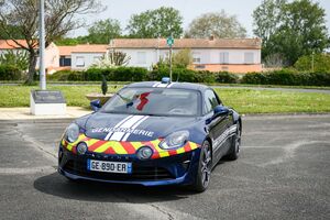 illustration Sécurité routière: l’Alpine A110 des gendarmes déboule sur les routes de Charente-Maritime