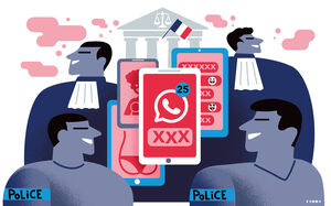 illustration « Partager du fion à gogo » : le groupe WhatsApp qui embarrasse des magistrats et policiers
