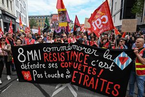 illustration Macron à Lyon : manifestation sous tension de plusieurs milliers de personnes