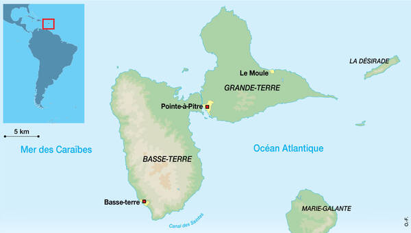 illustration Guadeloupe. Cinq hommes poursuivis pour « proxénétisme » aggravé