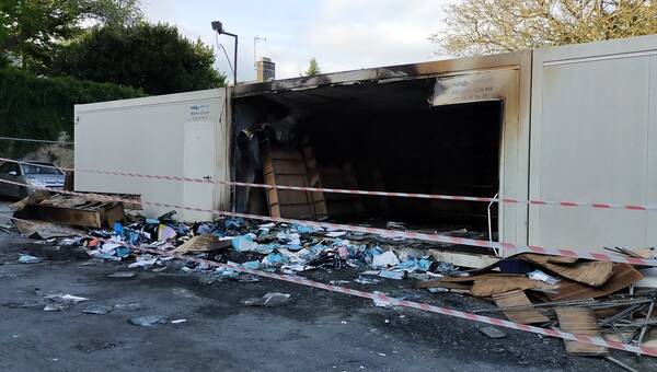 illustration Un incendie se déclare derrière la clinique Henri-Guillard à Coutances