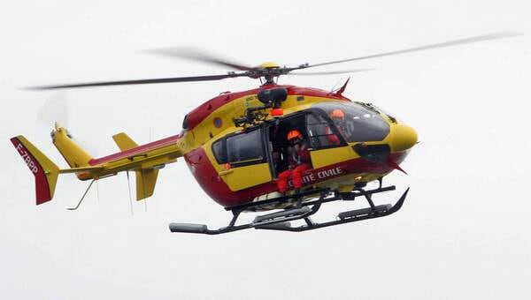 illustration L’hélicoptère Dragon 56 intervient à Palais pour une chute de jogger