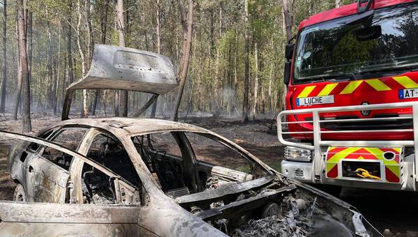 illustration Sarthe. Incendie en forêt à Saint-Jean-de-la-Motte : le véhicule brûlé a bien été volé