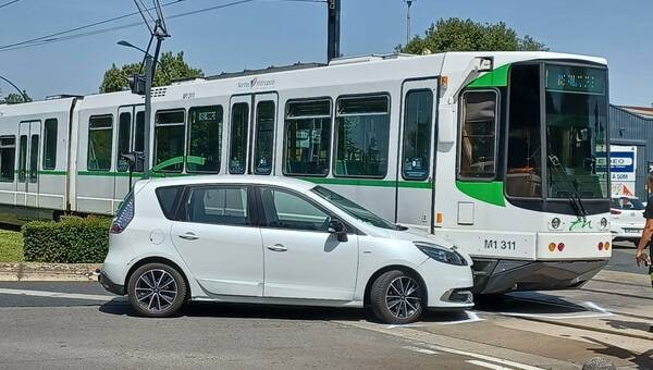 illustration Collision entre un tramway et une voiture à Saint-Herblain : le trafic rétabli sur la ligne 1