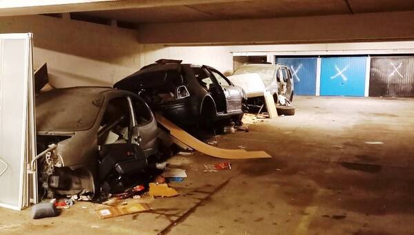 illustration Nantes. Huit véhicules épaves enlevés à Bellevue dans les parkings