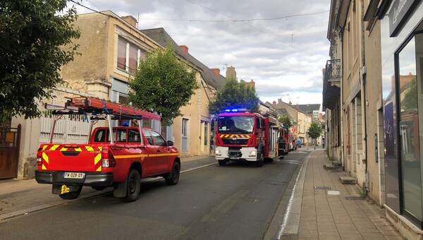 illustration Sablé-sur-Sarthe. Incendie dans un appartement squatté dans la rue Saint-Nicolas