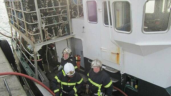 illustration Explosion sur un navire dans le port du Havre : les marins brûlés au deuxième degré