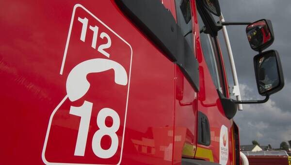 illustration Le moteur d’un poids lourd prend feu en Mayenne : 18 pompiers sur place