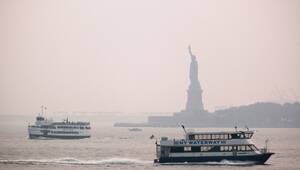 illustration New York en alerte pollution avec les fumées provoquées par les incendies de l’Ouest américain