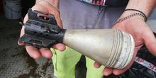 illustration Royan : un obus de mortier désarmé déposé… à la déchetterie